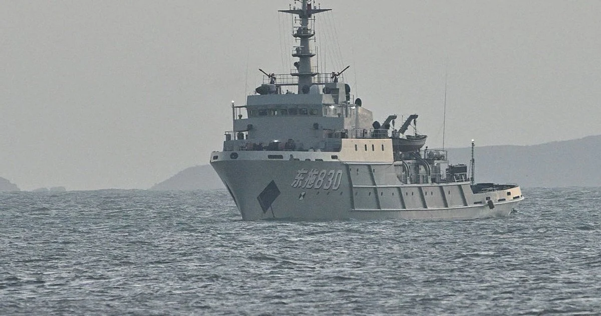 Китайський військовий корабель неподалік від Тайваню