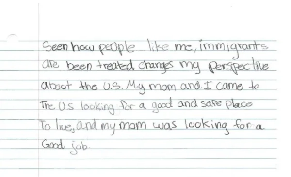 Роздираючі листи та малюнки дітей, затриманих ICE