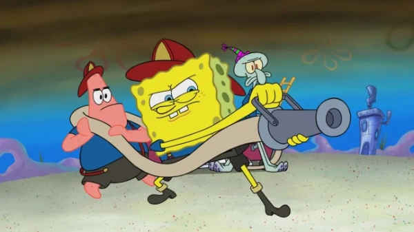 Недатований телекадр з 15 сезону мультсеріалу «Губка Боб Квадратні Штани». На фото: Патрік Стар (озвучує Білл Фагербаккі), Губка Боб (Том Кенні) та Сквідвард (Роджер Бампас). Див. огляди завантажень PA Feature SHOWBIZ. ПОПЕРЕДЖЕННЯ: Це зображення можна використовувати лише як супровід до оглядів завантажень PA Feature SHOWBIZ. Фото PA. Авторство зображення має бути вказано: Nickelodeon Animation Studios. Усі права захищено. ПРИМІТКА ДЛЯ РЕДАКТОРІВ: Це зображення можна використовувати лише як супровід до оглядів завантажень PA Feature SHOWBIZ.