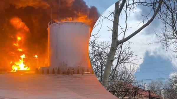 В РФ палає значна нафтобаза: вражаючі кадри поширюються в мережі.