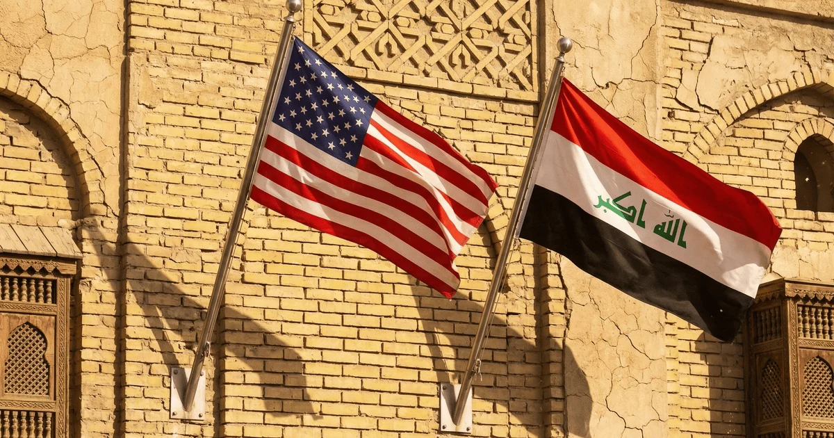 Прапори Іраку та США