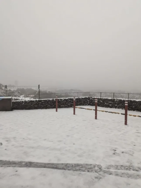 Сніг на Тенерифе, Канарські острови, Іспанія. Шторм Тереза (Фото: Рада острова Тенерифе)