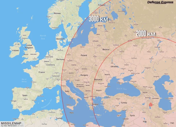 Куди можуть дістати іранські ракети / © Defense Express