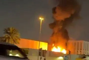 Посольство США в Дубаї після того, як на нього, ймовірно, було здійснено атаку дронів