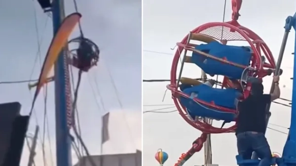 Атракціон на ярмарці впав на землю після того, як обірвався&hellip;