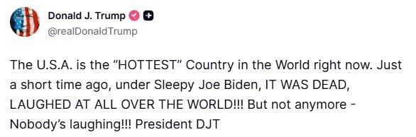 Допис Дональда Трампа / © truthsocial.com