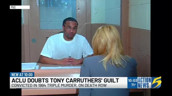 Відеозапис Action News 5. Інтерв'ю з Тоні Каррутерсом, 2007 рік.