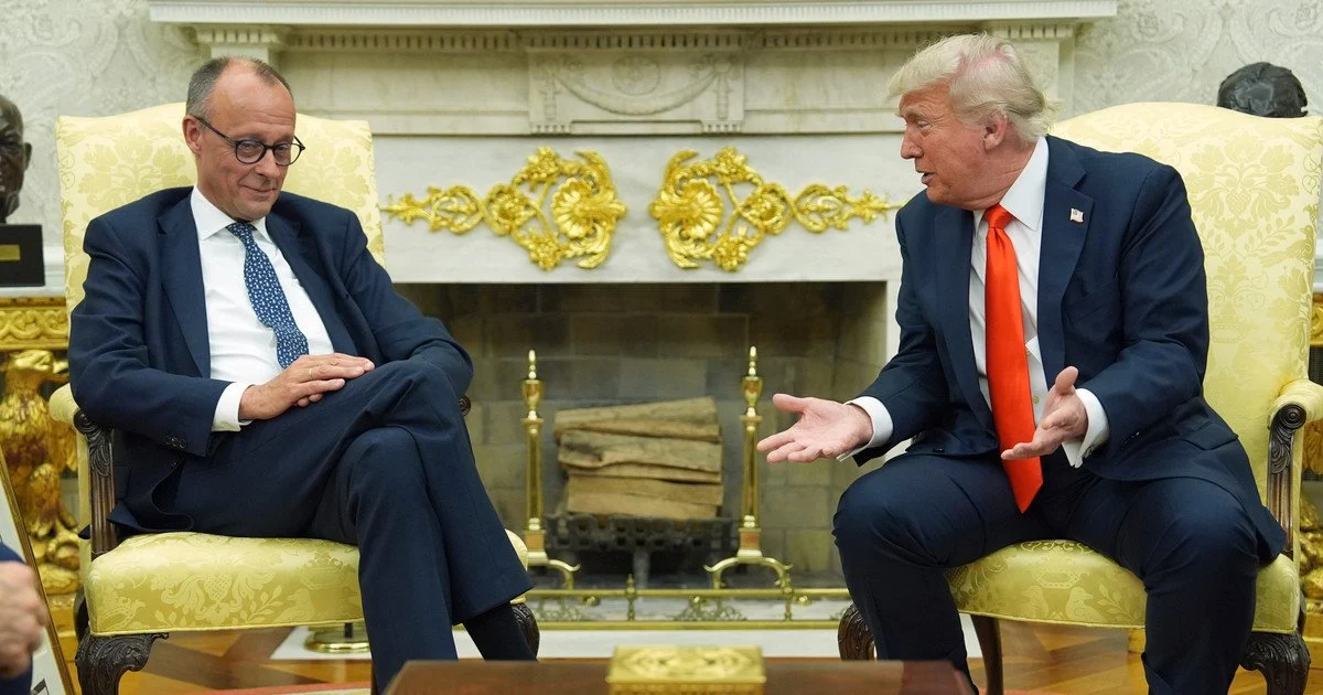 Дональд Трамп і Фрідріх Мерц. Архівне фото Дональд Трамп і Фрідріх Мерц. Архівне фото