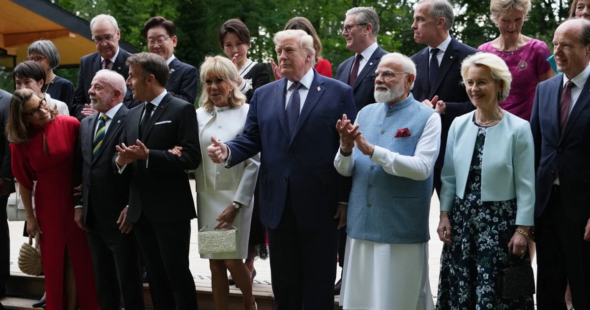 President of the USA Donald Trump and other world leaders at the G7 summit President of the USA Donald Trump and other world leaders at the G7 summit