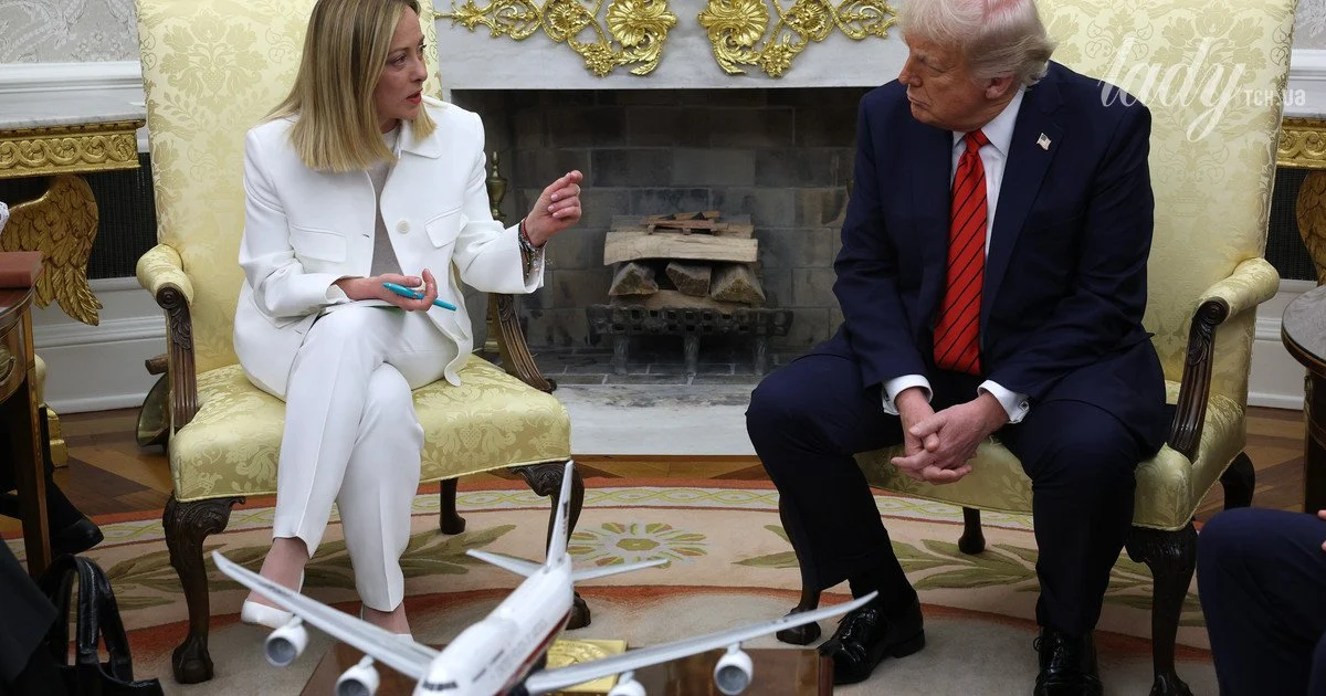 Джорджа Мелоні та Дональд Трамп Джорджа Мелоні та Дональд Трамп