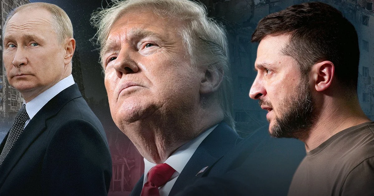 Зеленський, Трамп та Путін Зеленський, Трамп та Путін