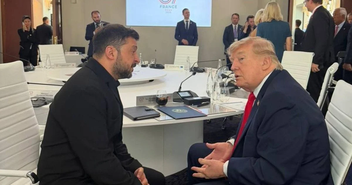 Volodymyr Zelenskyy and Donald Trump