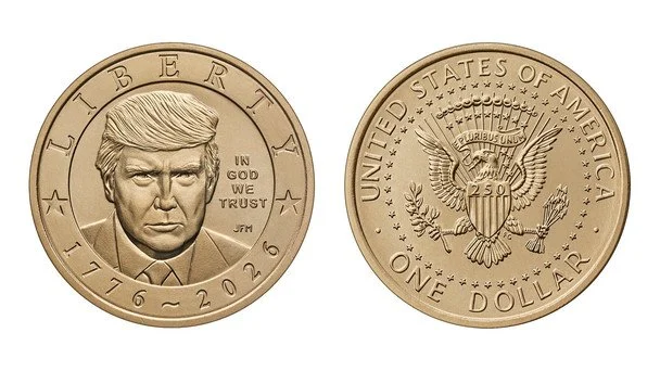 Монета з зображенням Дональда Трампа