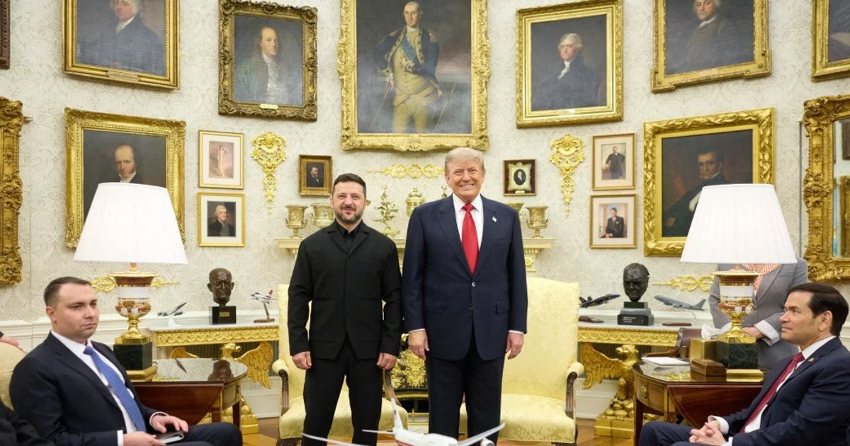 Володимир Зеленський і Дональд Трамп на зустрічі в Білому домі 28 липня