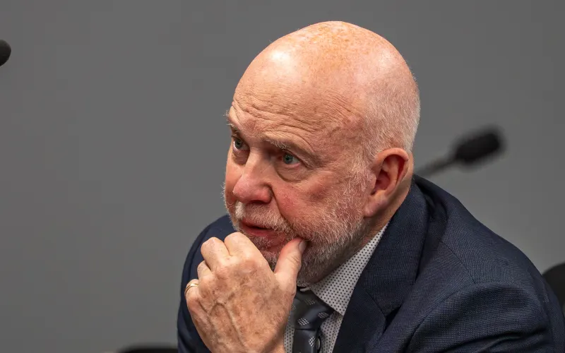 AUCKLAND, NEW ZEALAND – AUGUST 13: Pauline Hanna coronial inquest. L-R: Philip Polkinghorne, August 13, 2026. New Zealand Herald photograph by Corey Fleming.