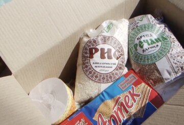 Безкоштовні продукти для ВПО та пенсіонерів в Одеській області