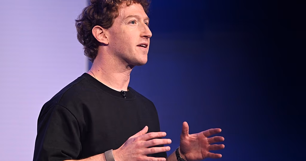 Meta CEO Mark Zuckerberg speaks during the company's Connect developer conference