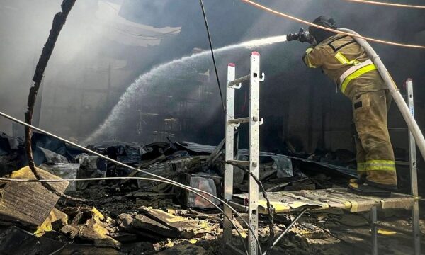 Пожежу на Київщині, спричинену атакою РФ, ліквідовано