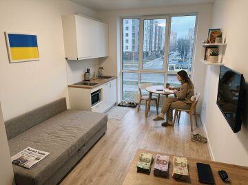 смарт квартира студія інтер'єр новобудова