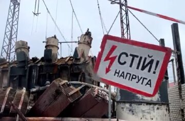Зруйнована електростанція.Фото: Youtube