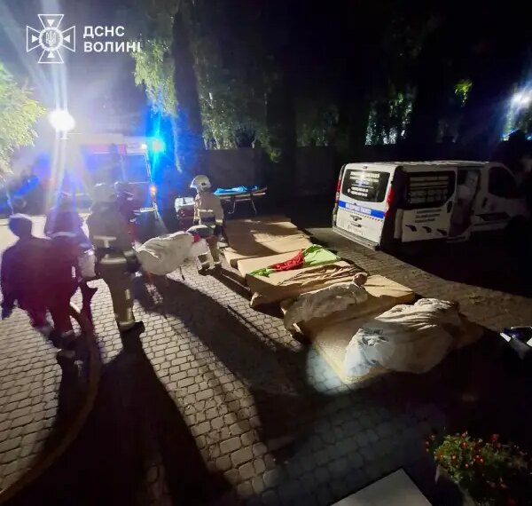 Пансіонат для літніх людей спалахнув на Волині, шестеро людей постраждали