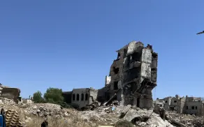 Руйнування в Алеппо, Сирія.