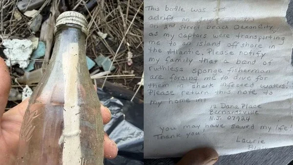 Понад п’ятдесят років потому виявили послання в пляшці: чим завершилася неймовірна розповідь — світлини