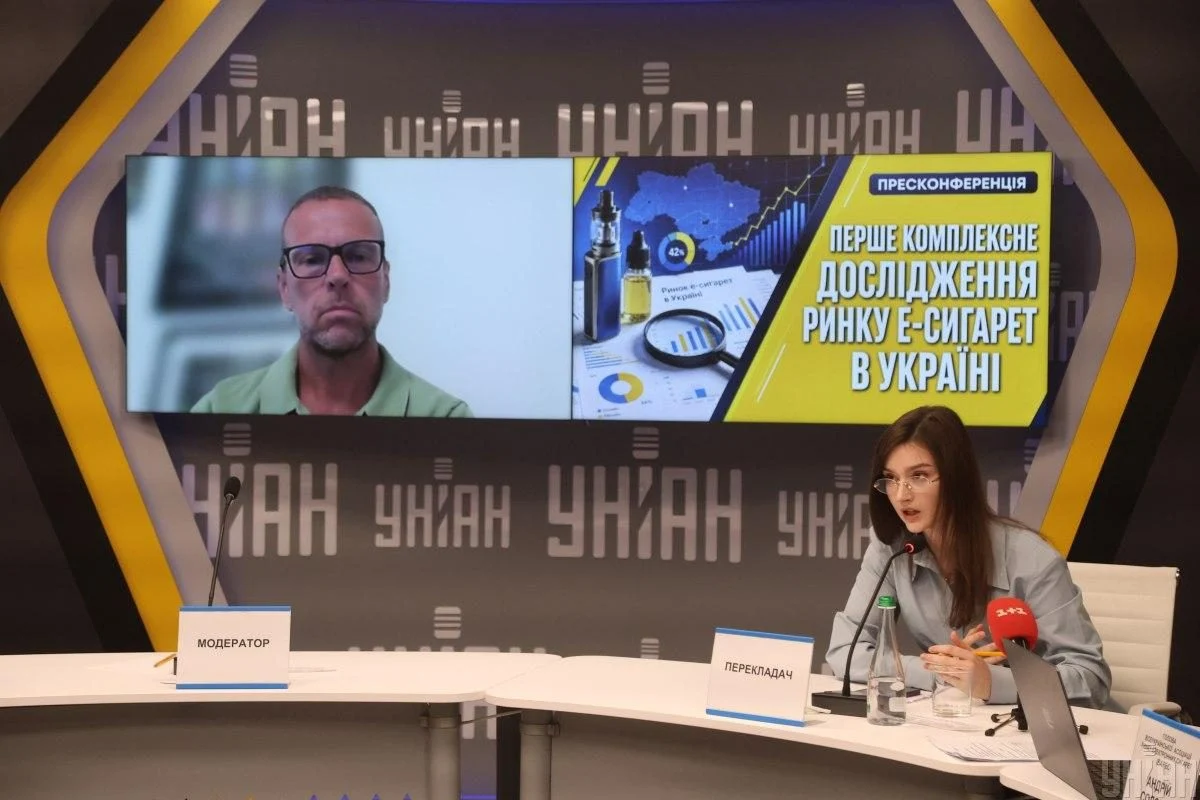 Фото На пресконференції в УНІАН представили результати дослідження ринку електронних сигарет 27 серпня 2026