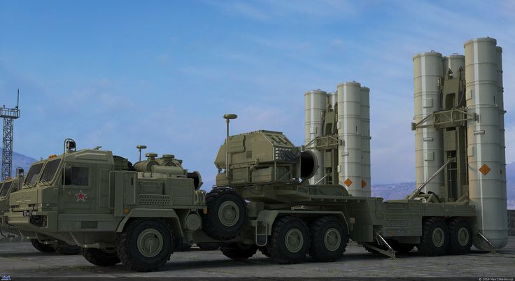 Пускова установка зенітного ракетного комплексу С-400 «Тріумф».