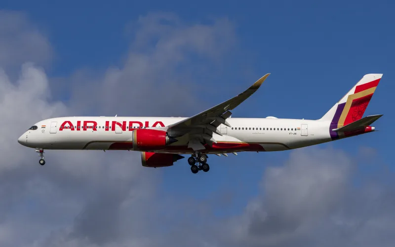 Літак Airbus A350-900 авіакомпанії Air India.