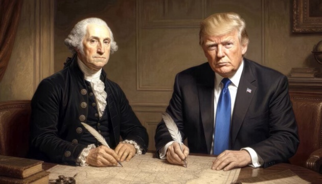 Трамп опублікував свої «світлини» з першим президентом США