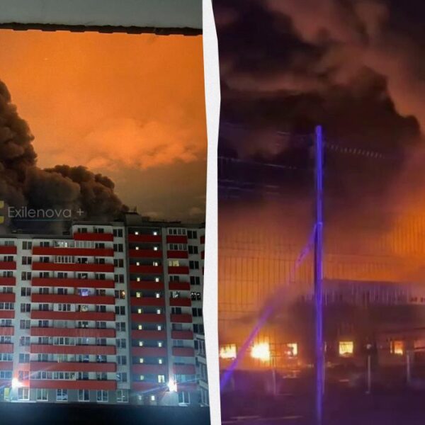 Горіла промзона біля Санкт-Петербурга із об’єктами ВПК