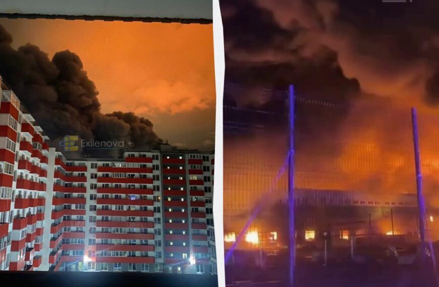 Горіла промзона біля Санкт-Петербурга із об’єктами ВПК