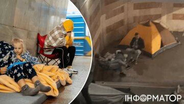 Повітряна тривога в Києві: люди в метро