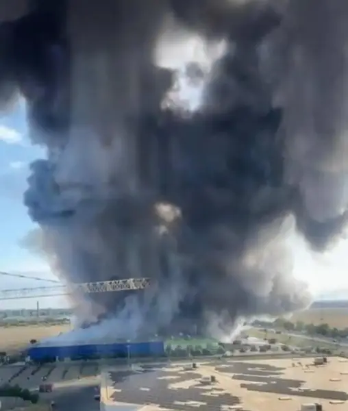 Russian missile and drone attack sets Epicentr hypermarket ablaze in Odesa on Ukraine’s Independence Day