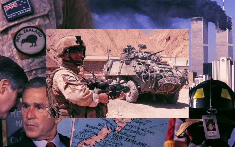 Composite of NZDF soldier in