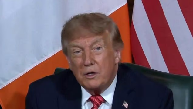 Donald Trump holds a press conference in Ireland