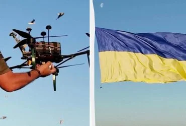 Над Чорним морем замайорів велечезний прапор України: прикордонники показали відео