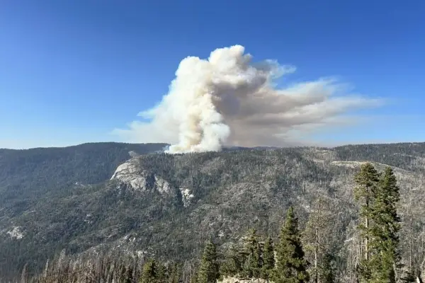 The Dome Fire burning in Yosemite National Park on Wednesday, Sept. 16, 2026.