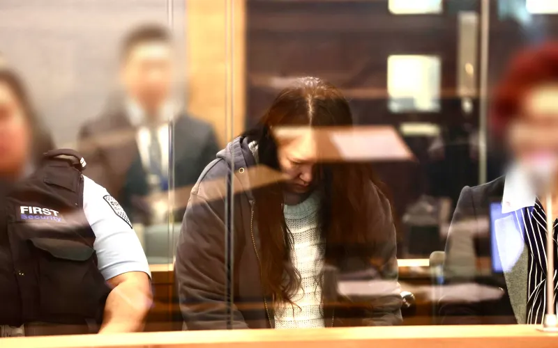 Hakyung Lee, the mother of Minu Jo, 6, and Yuna Jo, 8, is charged with their murders. CREDIT - LAWRENCE SMITHSTUFF POOL
