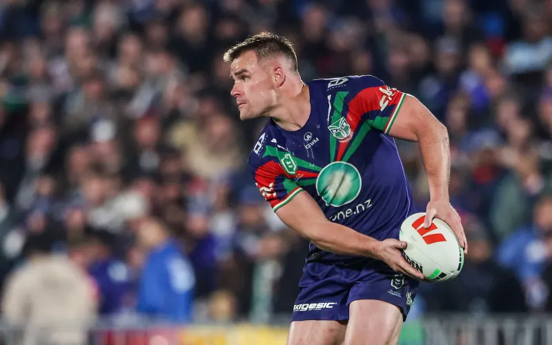 Jackson Ford of the Warriors, New Zealand Warriors v Cronulla-Sutherland Sharks, round 15 rugby league match of the NRL Telstra Premiership at Go Media Stadium, Auckland, New Zealand on Saturday 13 June 2026. Photo credit: Brett Phibbs / Photosport