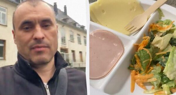Чоловік показав, чим годують біженців у Німеччині