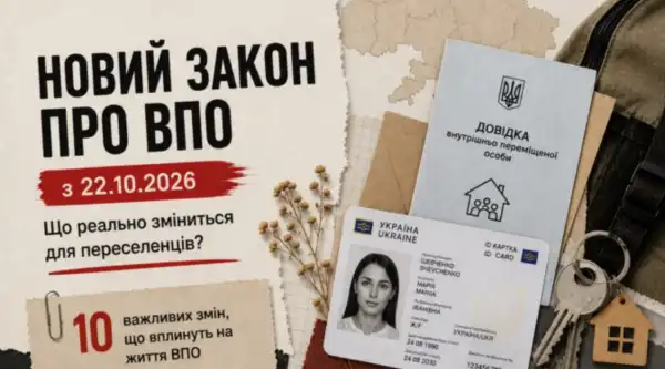 З 22 жовтня українці отримають новий документ для підтвердження статусу ВПО