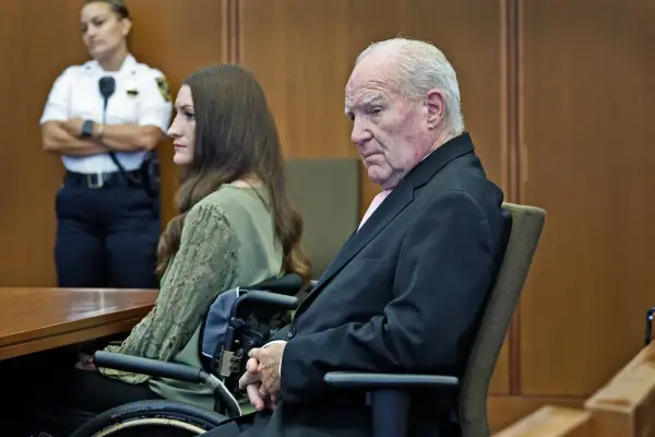 Kevin Reddington, defense attorney for Lindsay Clancy, and Lindsay Clancy look on as Judge William Sullivan (out of frame) instructs the jury to continue deliberating, during Lindsay Clancy's murder trial at the Plymouth County Superior Court in Plymouth, Massachusetts, on September 4, 2026. Lindsay Clancy is on trial for the January 2023 strangulation deaths of her three young children. Her five-week trial, which was televised and featured more than 80 witnesses, has sparked debate in the United States over maternal mental health. (Photo by Greg Derr / POOL / AFP via Getty Images)