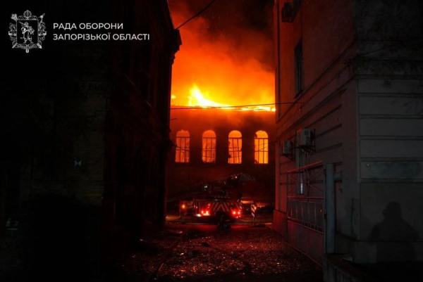 Росія пошкодила Запорізький національний університет під час атаки 21 вересня