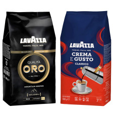 Зерновой кофе Lavazza CREMA E GUSTO Classico + Lavazza ORO